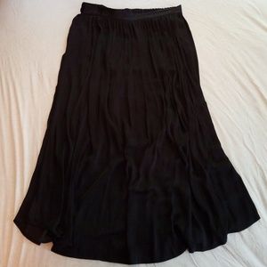 Loft Sateen Maxi Skirt w/ Pockets